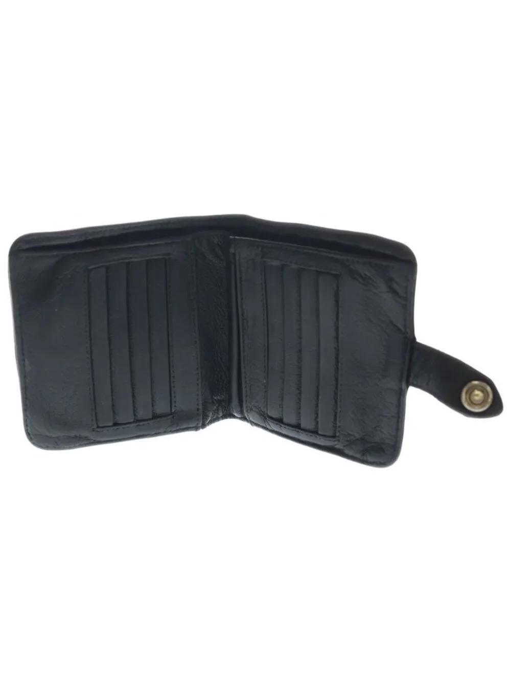 Chrome Hearts SQ Btn Bill Square Button Flap Wallet